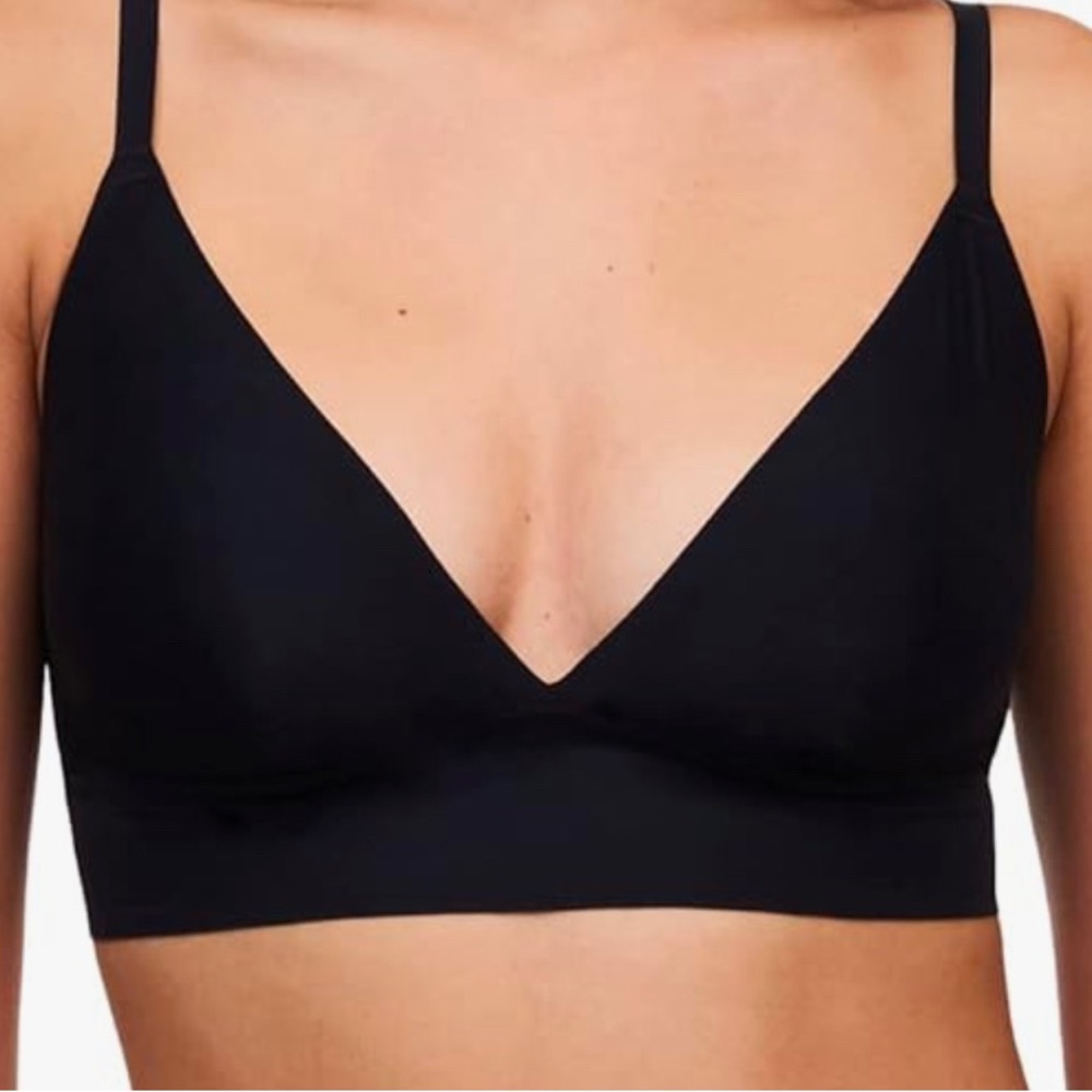 Chantelle SoftStretch Seamless Triangle Underwire Bra Black Size L